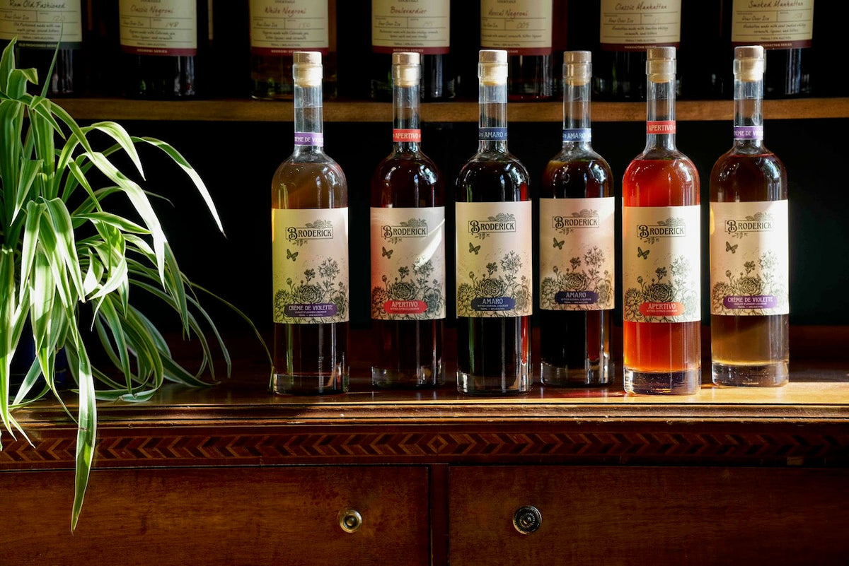 Meet Broderick Spirits: Amaro, Aperitivo & Crème de Violette